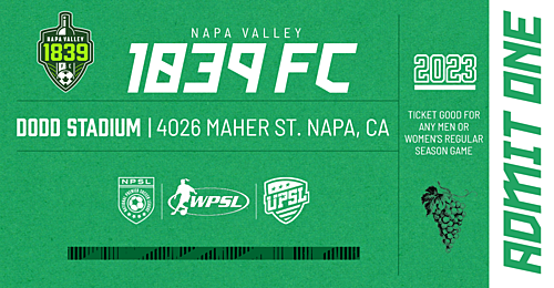 SOCCER FEST  - NAPA VALLEY 1839 FC  MENS  vs SACRAMENTO GOLD (2023)  NAPA VALLEY 1839 FC WOMENS vs SAN FRANCISCO  NIGHTHAWKS image