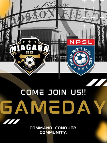 (NPSL) Niagara 1812 vs. Flower City Union poster