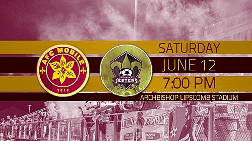 AFC  MOBILE VS  NEW ORLEANS JESTERS poster