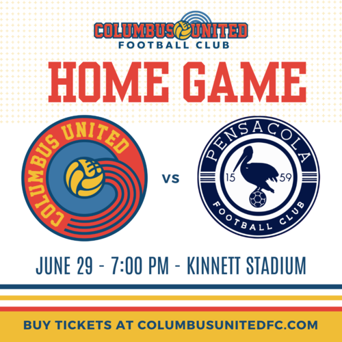 Columbus United vs. Pensacola FC poster