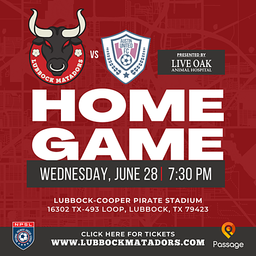 Lubbock Matadors vs. Austin United FC image