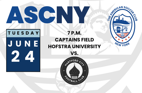 ASCNY versus Hartford City FC in NPSL Matchup   poster