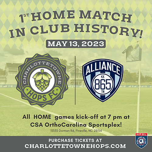 Charlottetowne Hops FC vs. 865 Alliance image