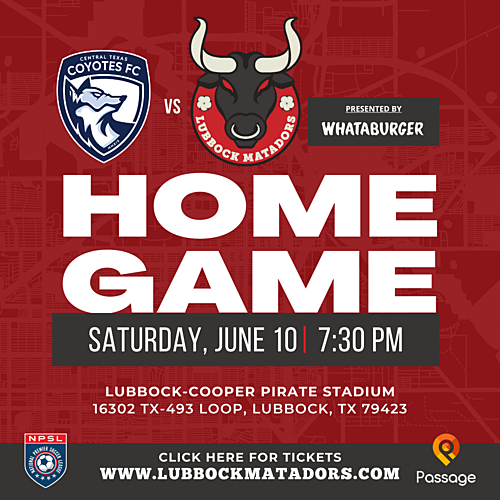 Lubbock Matadors vs. Central Texas Coyotes FC image