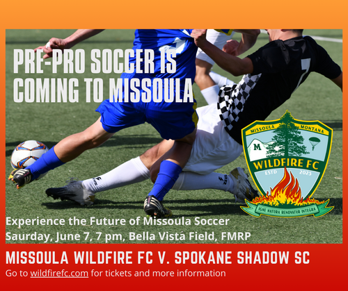 Missoula Wildfire FC vs. Spokane Shadow FC poster
