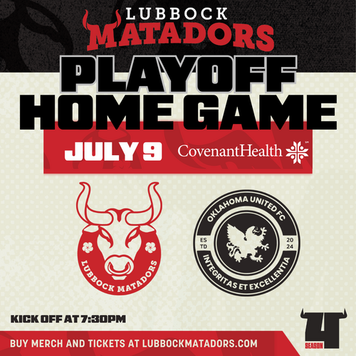 Lubbock Matadors VS Oklahoma United FC Lonestar Conference Semi Final poster