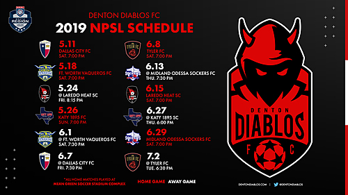 Denton Diablos vs Midland Odessa Sockers FC poster