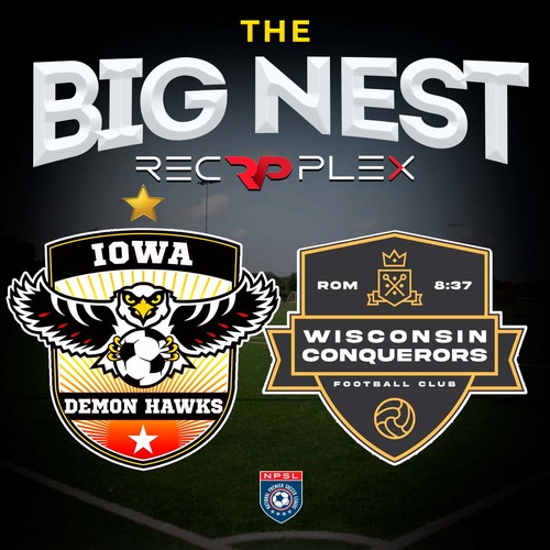 Iowa Demon Hawks vs Wisconsin Conquerors FC poster