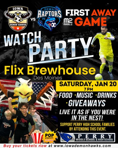 Watch Party ( Away Game ) Iowa Raptors vs Demon Hawks image
